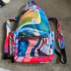 Herschel Medium Bag (backpack style) multicolour paint pour